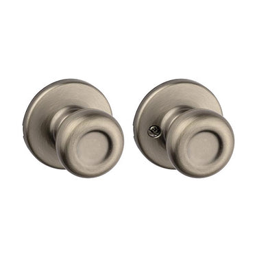 Kwikset Tylo Antique Brass Passage Door Knob