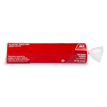 Ace Plastic Sheeting 3 mil X 10 ft. W X 25 ft. L Polyethylene Clear 1 pk