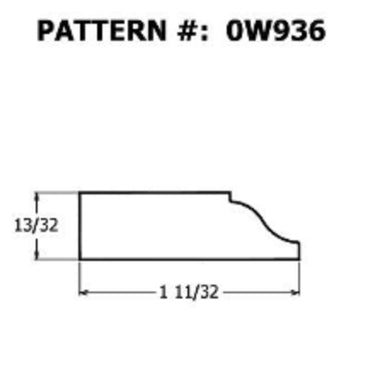 Alexandria Moulding 7/16 in. H X 1-3/8 in. W X 7 ft. L Unfinished Natural Pine Molding