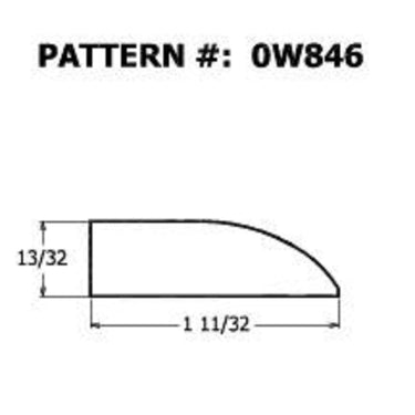 Alexandria Moulding 13/32 in. H X 1-11/32 in. W X 7 ft. L Unfinished Natural Pine Molding