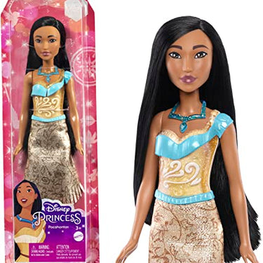 Disney Princess Pocahontas 11 Inch Fashion Doll with Black Hair Brown Eyes & Necklace Accessory