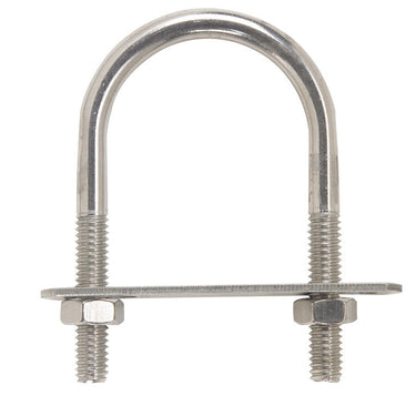 Hampton 5/16 in. X 1-3/4 in. W X 3 in. L Coarse Stainless Steel U-Bolt