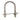 Hampton 5/16 in. X 1-3/8 in. W X 2-1/2 in. L Coarse Zinc-Plated Stainless Steel U-Bolt