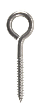 Hampton 5/16 in. X 4 in. L Stainless Stainless Steel Lag Thread Eyebolt
