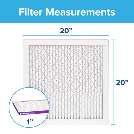 Filtrete 20 in. W X 20 in. H X 1 in. D 12 MERV Pleated Allergen Air Filter 1 pk