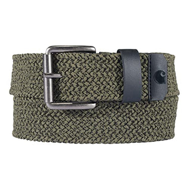Carhartt Men's Rugged Flex Nylon Cord Braided Belt (Army Green)
