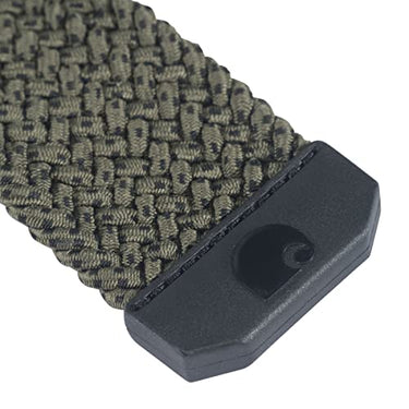 Carhartt Men's Rugged Flex Nylon Cord Braided Belt (Army Green)