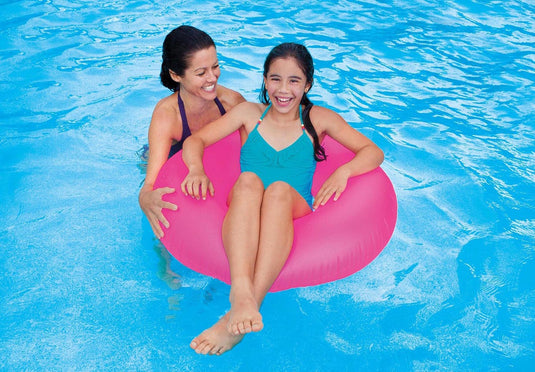 Intex Neon Frost Inflatable Pool Swim Tubes (1 Tube)