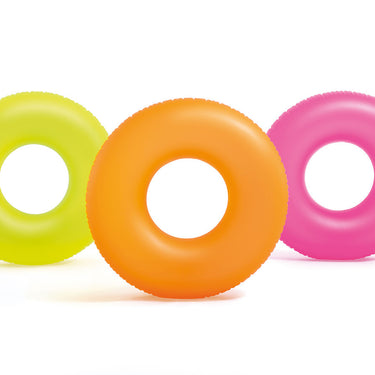 Intex Neon Frost Inflatable Pool Swim Tubes (1 Tube)