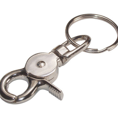 HILLMAN Metal Silver Clips/Snap Hooks Trigger Snap Keychain