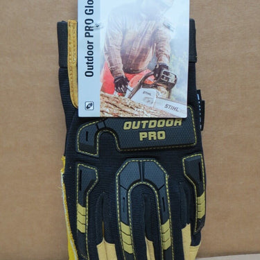 STIHL Outdoor PRO Gloves Black/Yellow L 1 Pair