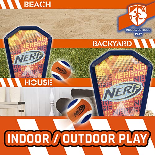 Load image into Gallery viewer, NERF Self-Stick Toss and Catch Tennis Ball Game with Paddles - Outdoor Games at Academy Sports
