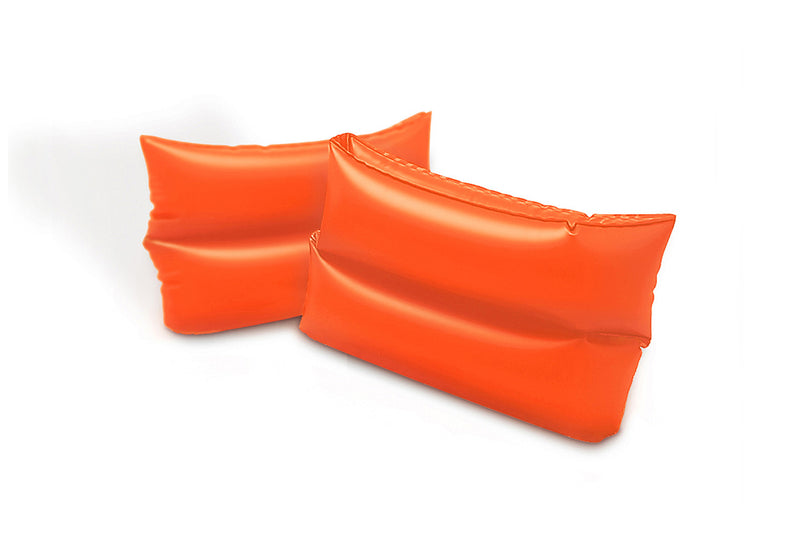 Load image into Gallery viewer, Intex Large Orange Inflatable Arm Band Floaties
