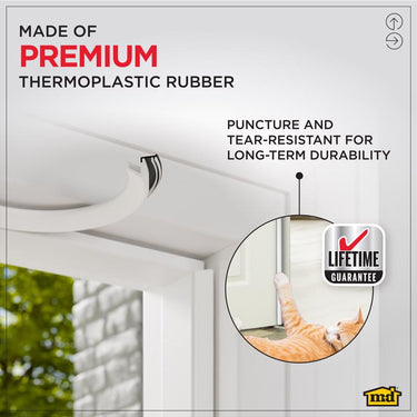 M-D Building Products PLATINUM White Rubber Kerf Molding For Doors 81 in. L X 0.63 in.