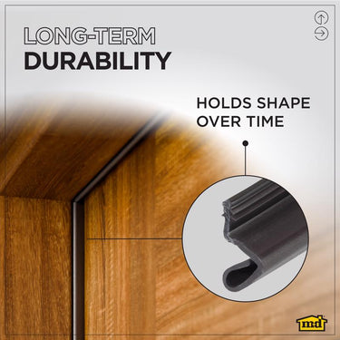 M-D Building Products PLATINUM Brown Rubber Kerf Molding For Doors 81 in. L X 0.63 in.