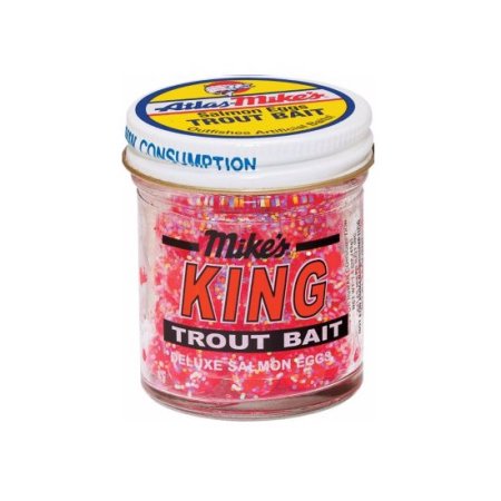 Atlas Mike S King Salmon Eggs Trout Bait Pink Glitter 1.6 Oz.