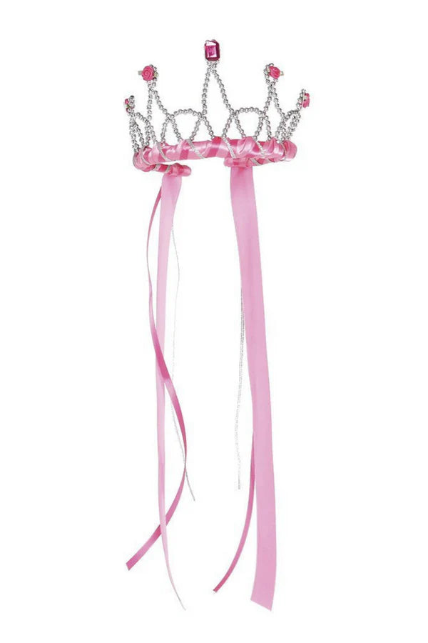 Load image into Gallery viewer, Ribbon Tiaras - Dark Pink
