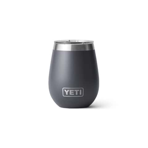 Yeti Rambler 10 Oz BPA Free Wine Tumbler w/ Magslider Lid - Charcoal