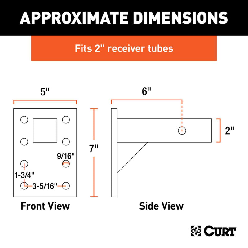 Load image into Gallery viewer, CURT 10000 lb. cap. Pintle Mounting Plate
