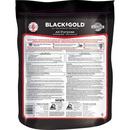 Black Gold All Purpose Potting Mix 8 qt