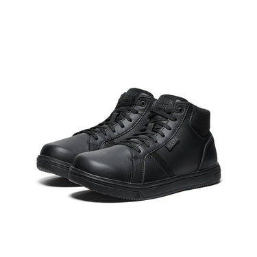 Keen Men's PTC Kenton Mid Work Shoe (Soft Toe) Black/Black 10D
