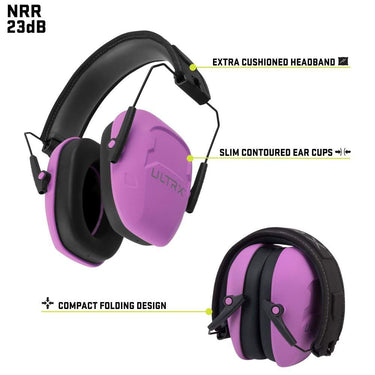 ULTRX Shield Passive Earmuff (Plum)