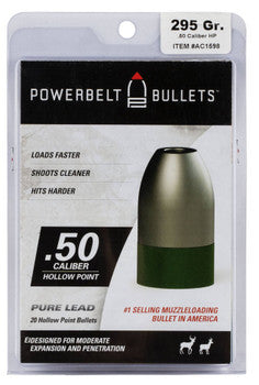 PowerBelt Lead .50 Cal 348gr Hollow Point 20pk