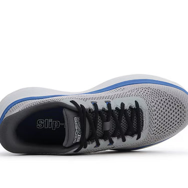 Skechers Men's Max Cushion Endeavor Slip-in Running Shoes (Grey/Blue) Size 10