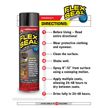 Flex Seal MINI Black Rubber Spray Sealant 2 oz