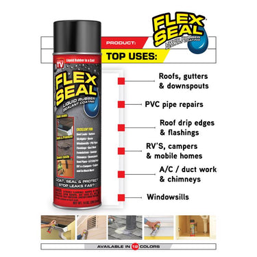 Flex Seal MINI Black Rubber Spray Sealant 2 oz