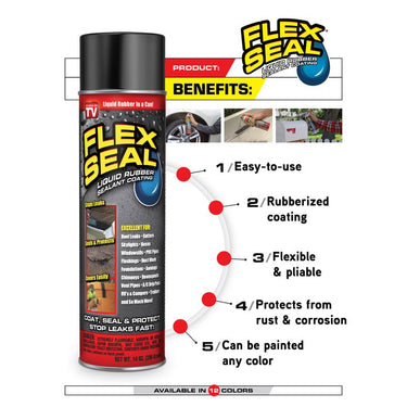 Flex Seal MINI Black Rubber Spray Sealant 2 oz