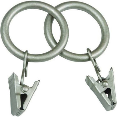 Kenney Antique Pewter Silver Modern/Contemporary Clip Ring 5/8 in. L X 3/4 in. L