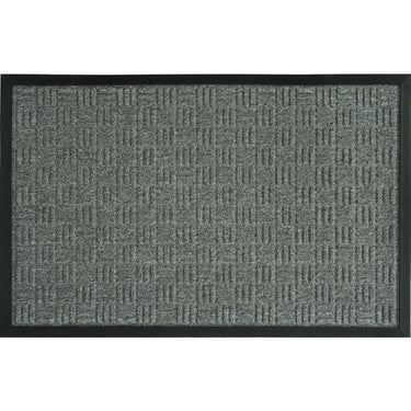 Sports Licensing Solutions 18 in. W X 30 in. L Gray Parquet Rubber Door Mat