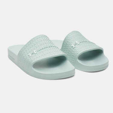 Under Armour ARMR Shower Women's Slides(Enamel Blue/Refresh Mint) Size 9