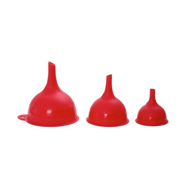 Farberware Red Plastic Funnel Set