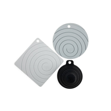 Core Kitchen Black/White Silicone Jar Grip Set
