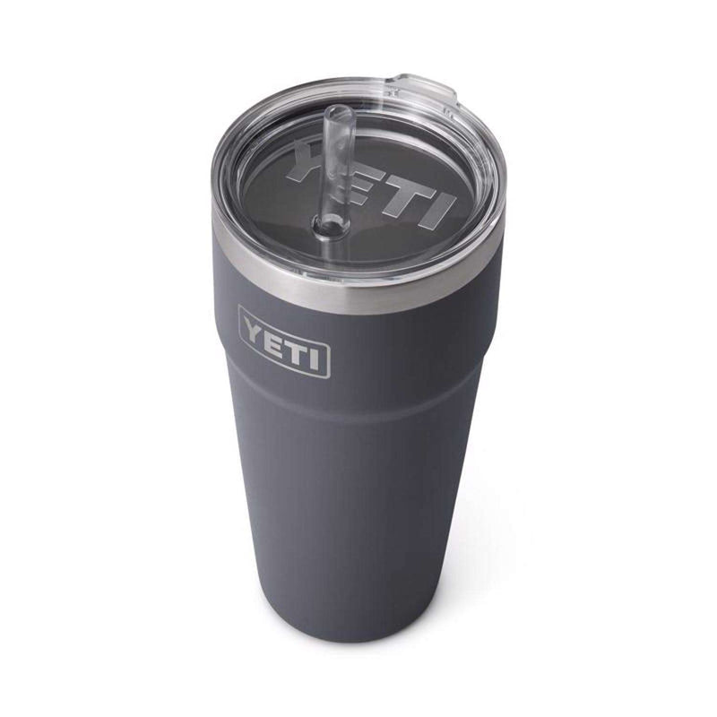 Load image into Gallery viewer, Yeti Rambler 26 Oz BPA Free Straw Cup - Charcoal
