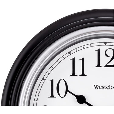 Westclox 8-1/2 in. L X 8-1/2 in. W Indoor Analog Wall Clock Plastic Black/White