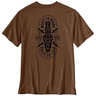 Carhartt Irvine Relaxed Built T-Shirt (Red Duck Heather) Size S