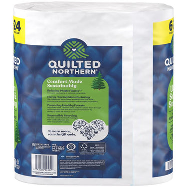 Quilted Northern Ultra Soft & Strong Toilet Paper 6 Rolls 295 sheet 186.8 sq ft