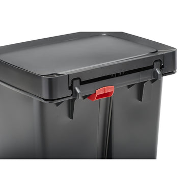 Rubbermaid Premier Series II 13 gal Gray Plastic/Stainless Steel Step On Trash Can