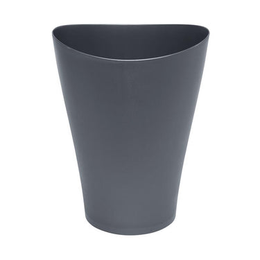 Rubbermaid Spa Works 2.25 gal Gray Plastic Vanity Wastebasket