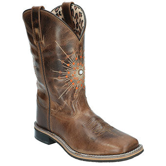 Smoky Mountain Women's Sunburst Western Boots - Brown 10