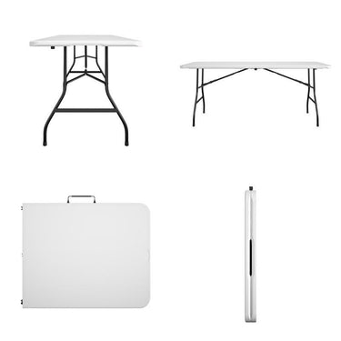 Cosco Casual 29.69 in. W X 72 in. L Rectangular Folding Buffet Table