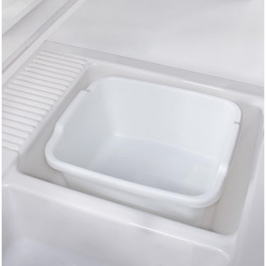 Rubbermaid 15.5 in. L X 12.75 in. W X 7.75 in. H White Plastic Dish Pan