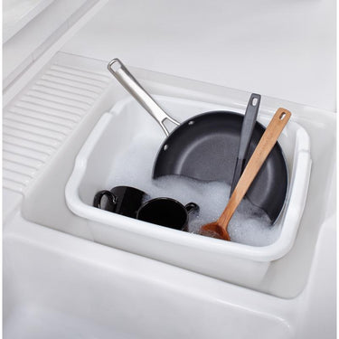 Rubbermaid 15.5 in. L X 12.75 in. W X 7.75 in. H White Plastic Dish Pan