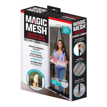 Magic Mesh Hands Free Garage Screen Door 1 pc