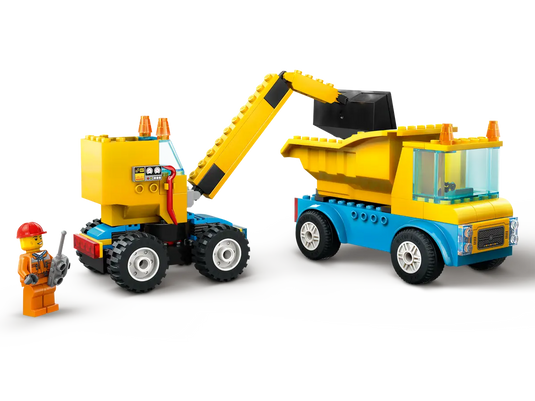 LEGO City Construction Trucks and Wrecking Ball Crane