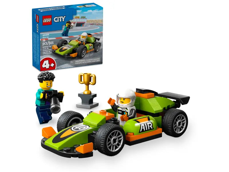 Load image into Gallery viewer, Lego City Green Race Car 56pc
