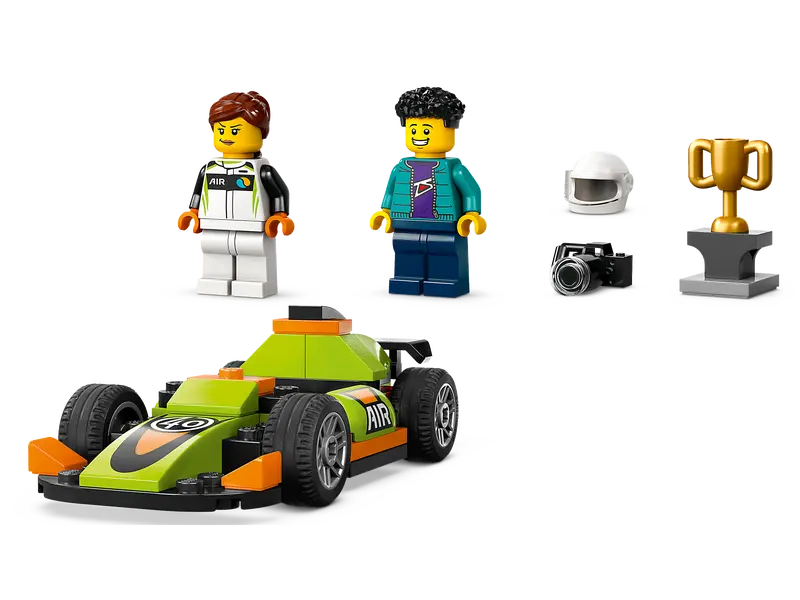 Load image into Gallery viewer, Lego City Green Race Car 56pc
